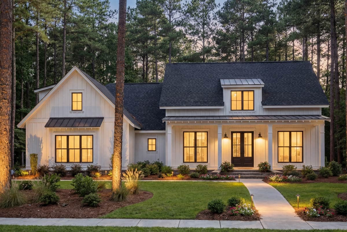 Plan 51762HZ: Budget Friendly Modern Farmhouse Plan with Bonus Room - Image #6 - Country, Farmhouse, Modern Farmhouse, New American, Traditional