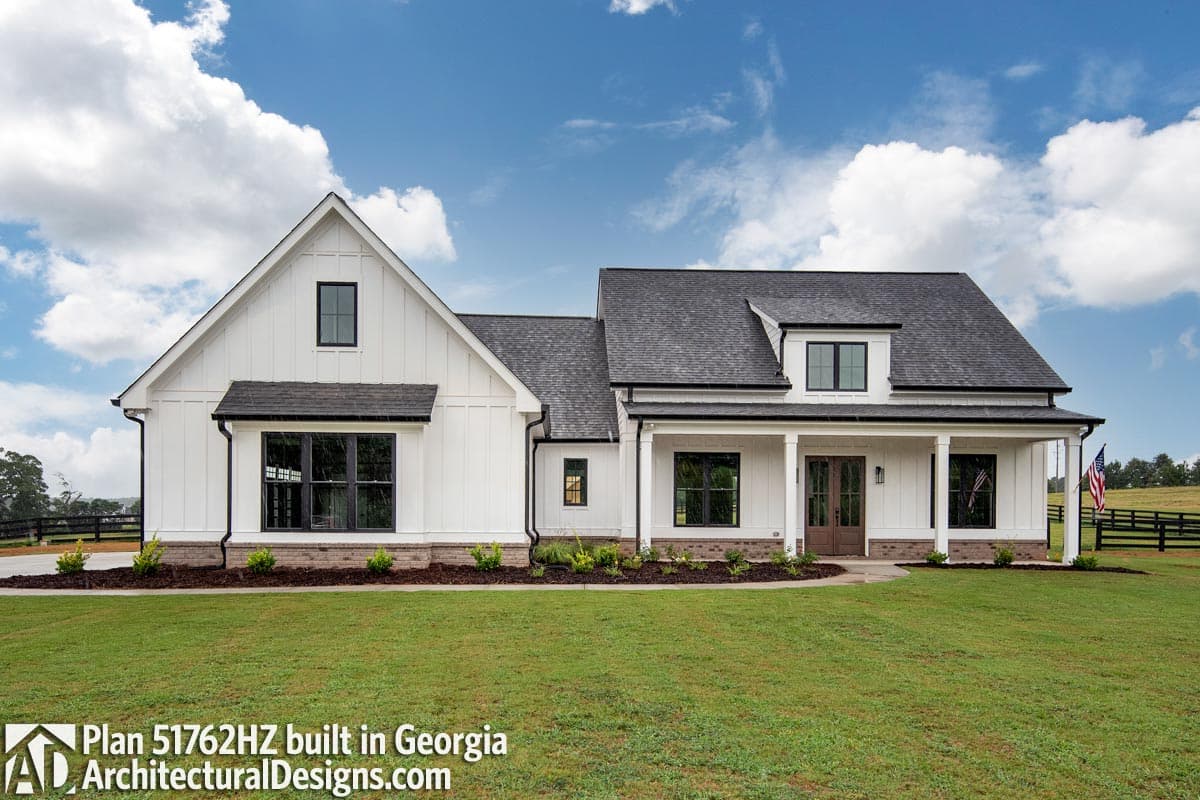 build gallery item - Modern Farmhouse Plan 51762HZ Comes to Life in Mississippi