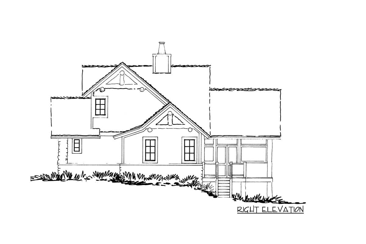 Plan 12955KN: Rugged Mountain House Plan with Huge Screened Porch - Image #8 - Craftsman, Mountain, Northwest, Rustic, Vacation