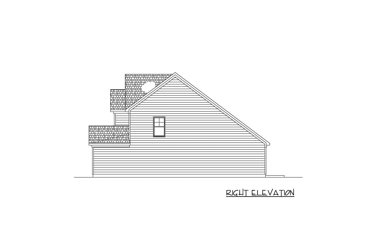 Plan 360001DK: Compact 3-Bed Country House Plan for a Narrow Lot - Image #6 - Country, Craftsman, Northwest, Traditional