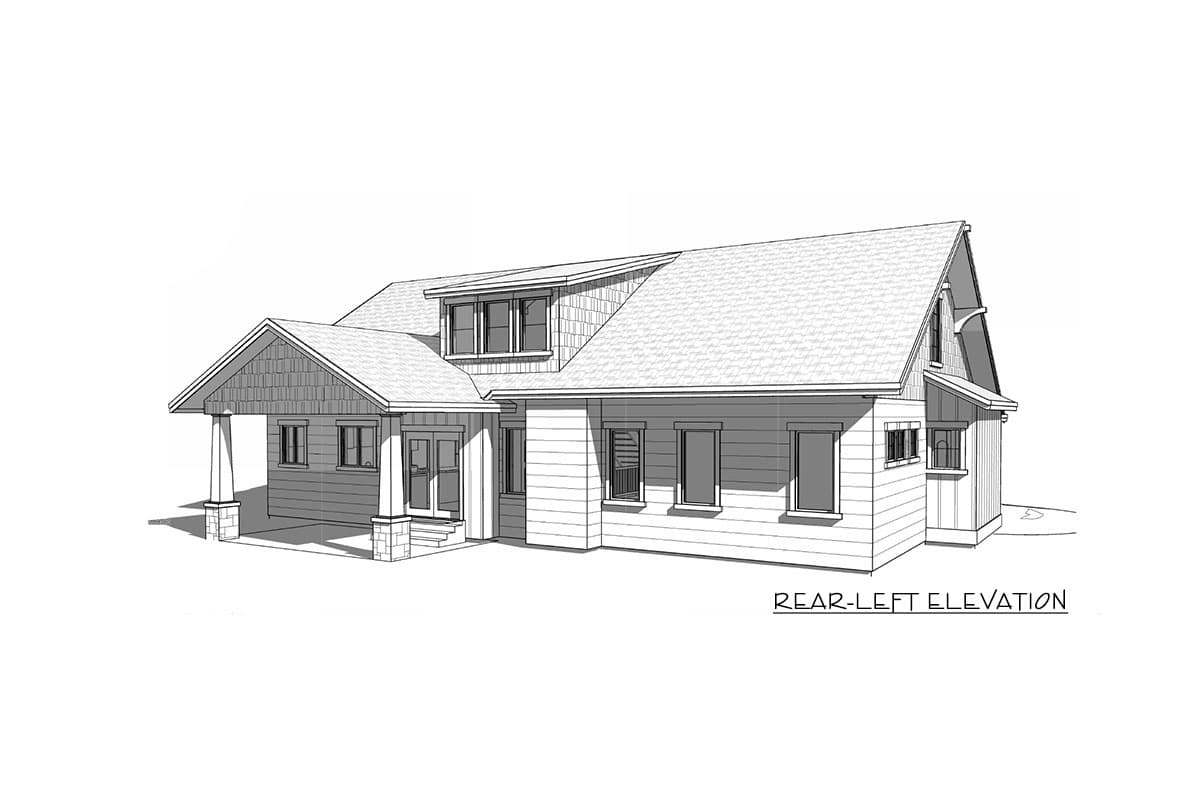Plan 290030IY: Craftsman House Plan with Optional Lower Level - Image #4 - Craftsman, Northwest