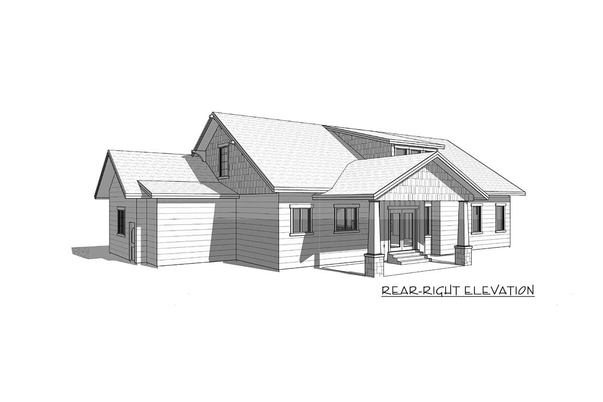 Plan 290030IY: Craftsman House Plan with Optional Lower Level - Image #5 - Craftsman, Northwest
