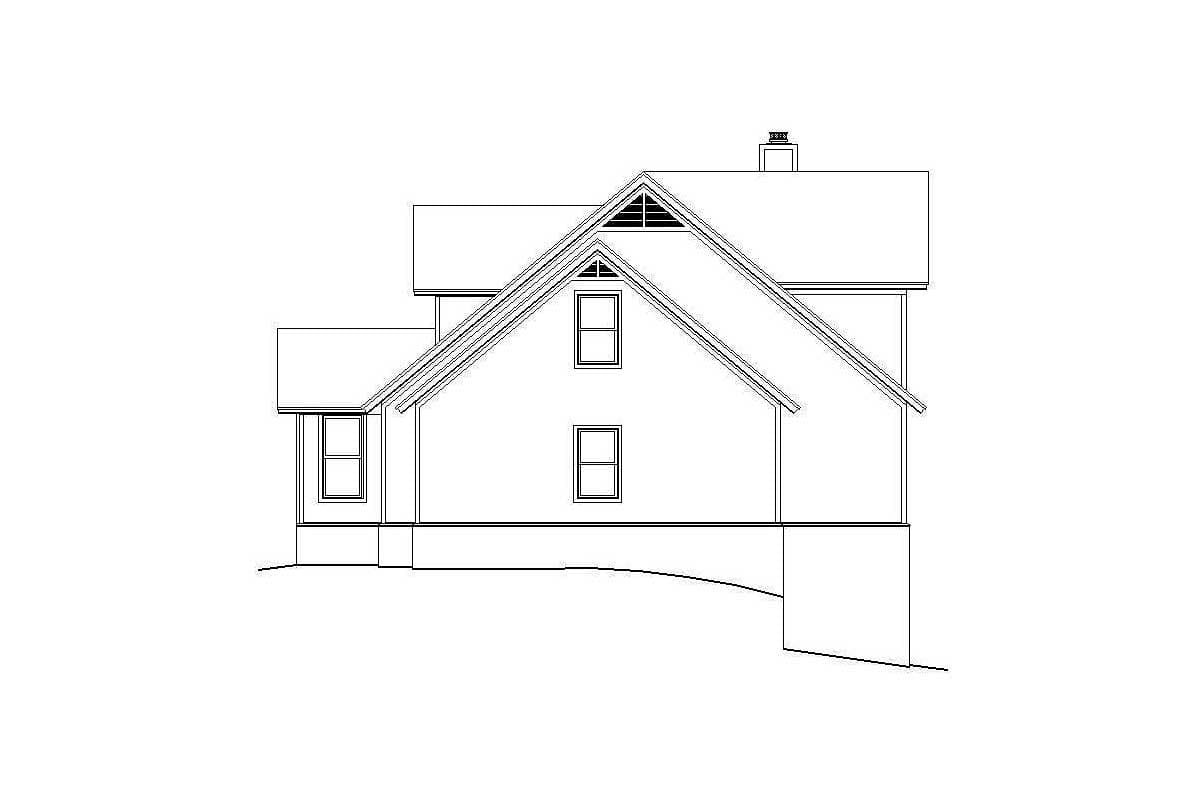 Plan 68469VR: Vacation Cottage with Vaulted Ceilings and Three Master Suites - Image #4 - Cabin, Cottage, Country, Farmhouse, Modern Farmhouse, Rustic, Traditional