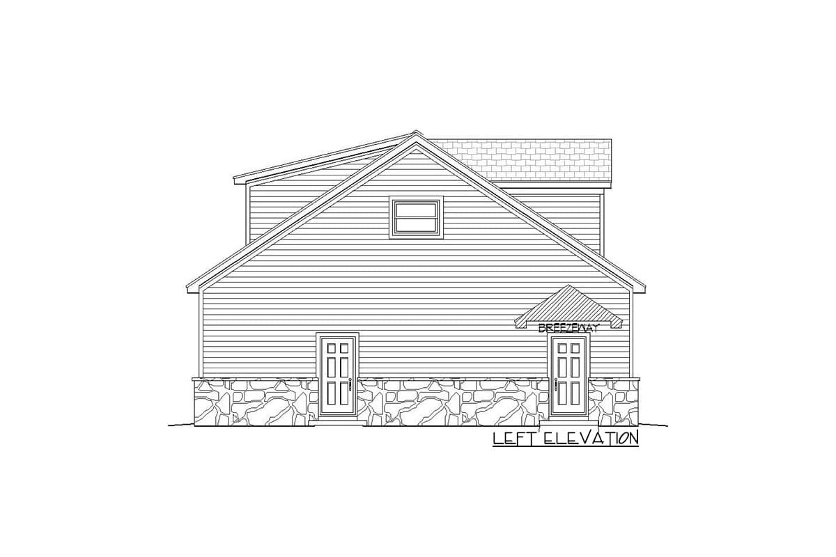 Plan 68471VR: Detached Garage Plan with Man Cave Potential - Image #11 - Country, Traditional