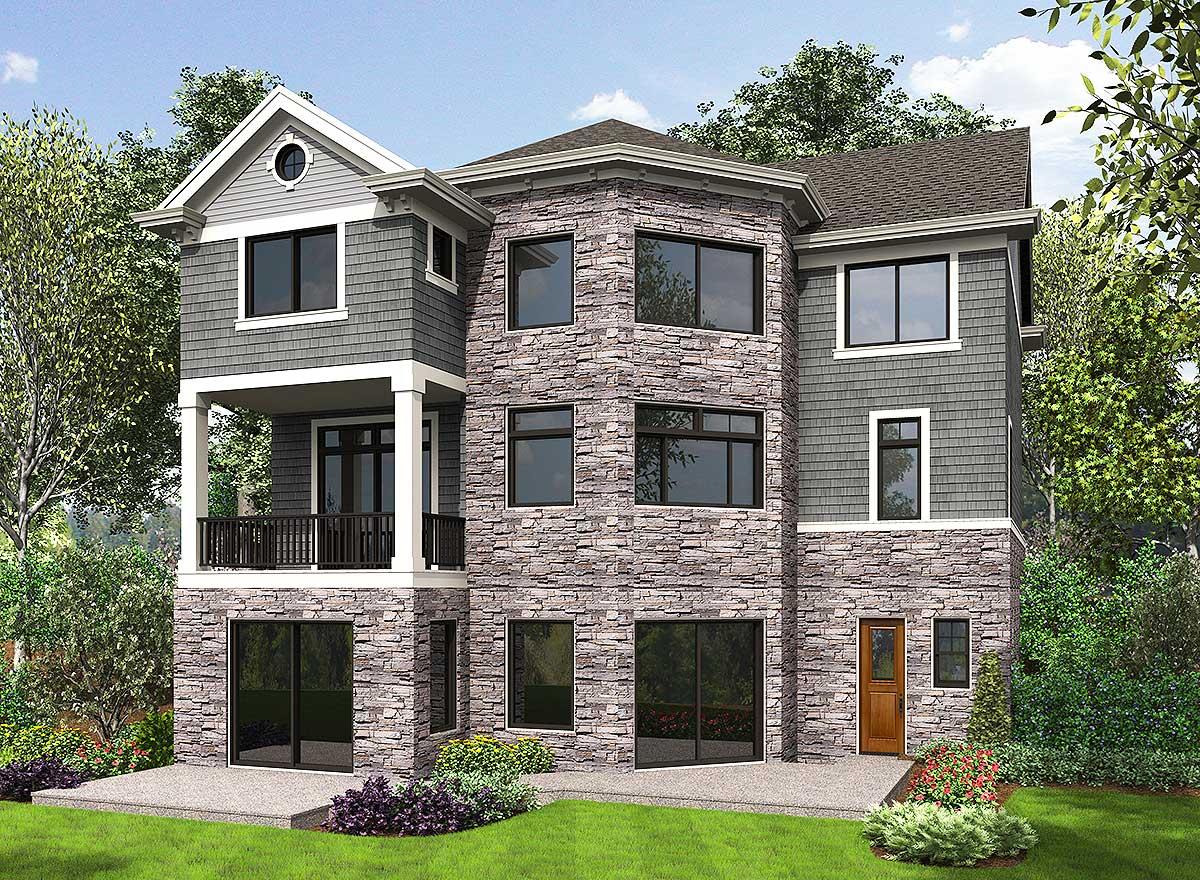 Plan 23683JD: Northwest House Plan for a Sloping Lot - Image #37 - New American, Northwest, Traditional