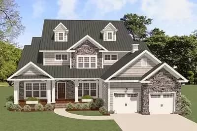 Traditional House Plan with Terrific Storage