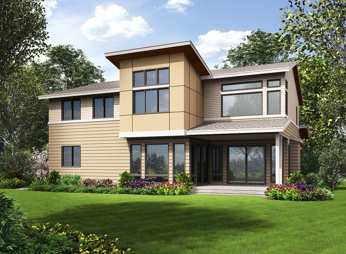 Plan 23686JD: Modern House Plan with Upstairs Options - Image #30 - Contemporary, Modern, Northwest