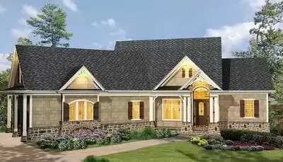 Mountain Craftsman House Plan with Bonus Room and Walkout Basement - 3369 Sq Ft