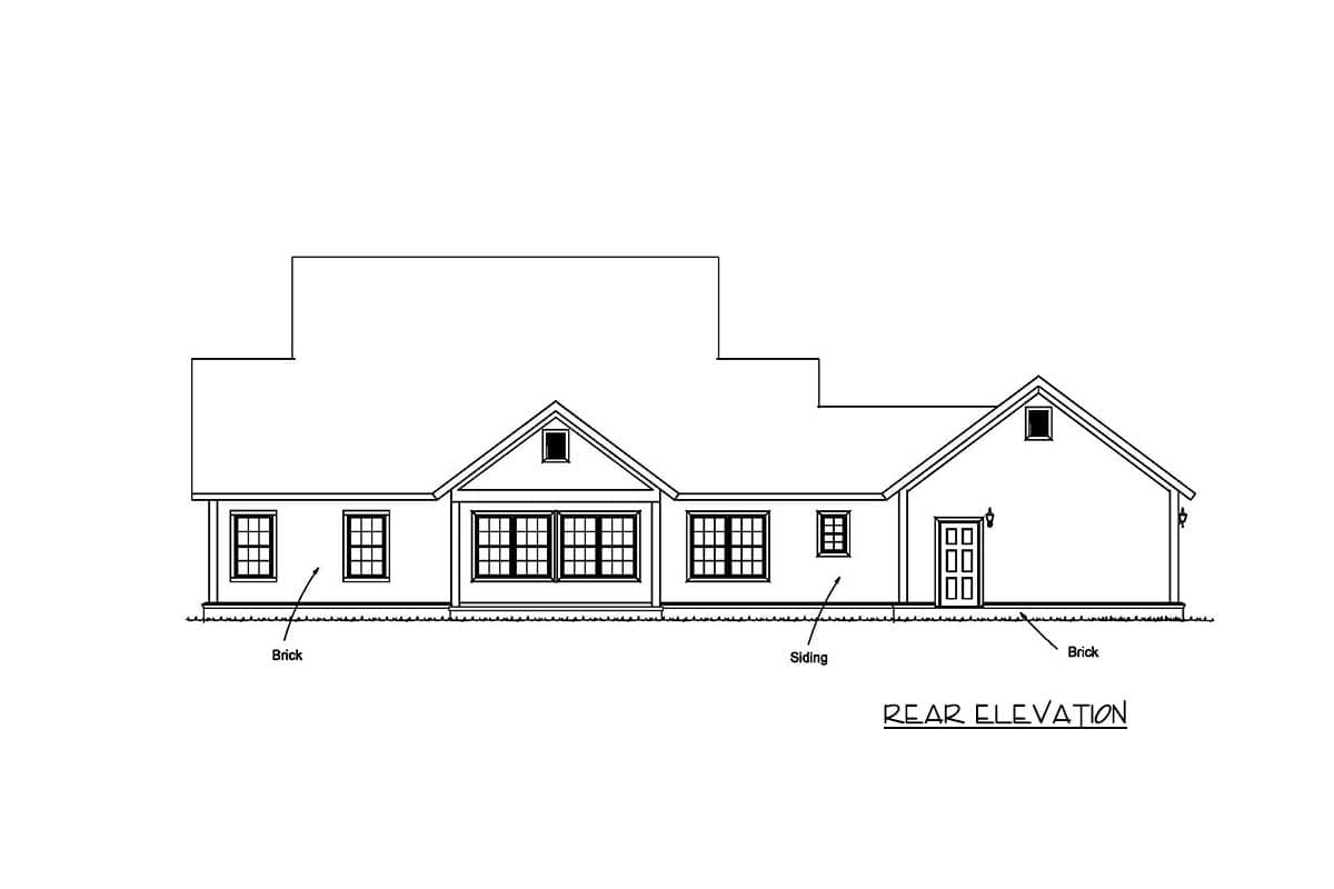 Plan 52285WM: 4-Bed Country Farmhouse Plan - 1938 Sq Ft - Image #21 - Country, Farmhouse, Modern Farmhouse, Southern, Traditional
