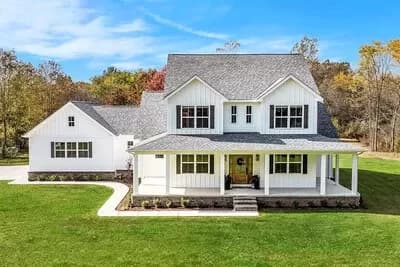 4-Bed Country Farmhouse Plan - 1938 Sq Ft