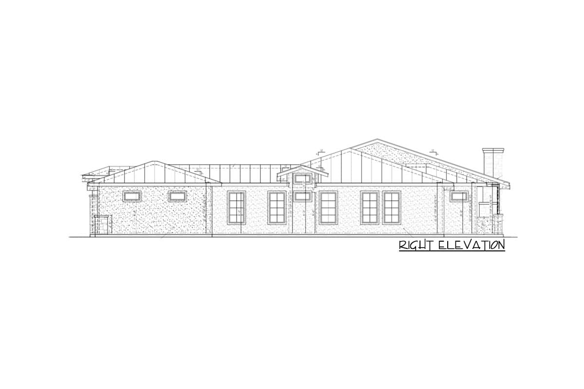 Plan 430011LY:  Hill Country House Plan with 3-Car Garage - Image #4 - Hill Country, Prairie, Ranch, Transitional