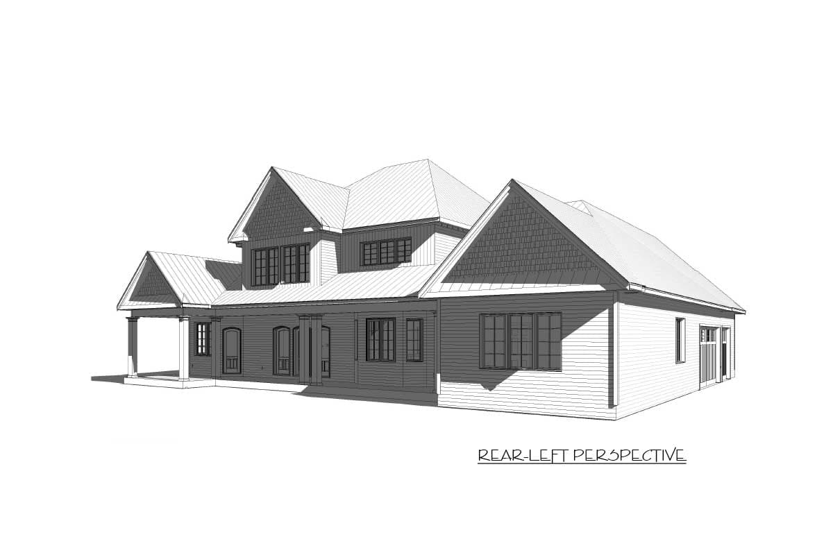 Plan 46307LA: 4-Bed House Plan with Amazing Curb Appeal - Image #4 - Southern, Traditional