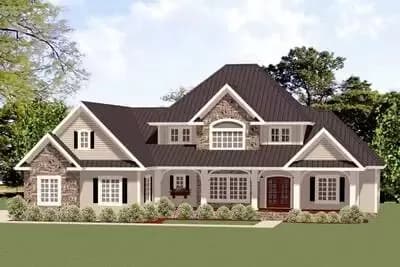 4-Bed House Plan with Amazing Curb Appeal