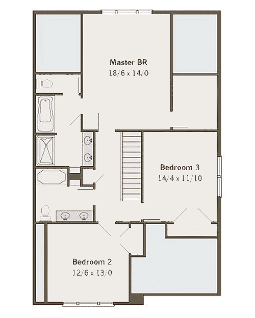 Plan 50112PH: Craftsman Bungalow with a Welcoming Front Porch - Floor Plan - 2nd Floor - Bungalow, Craftsman