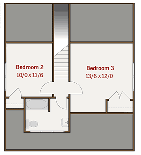 Plan 50114PH: Efficient Bungalow with Main Floor Master - Floor Plan - 2nd Floor - Bungalow, Cottage, Craftsman