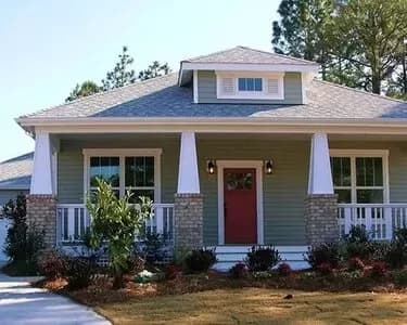 One Story Bungalow House Plan