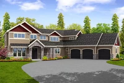 Exciting Northwest House Plan with Balcony Bridge