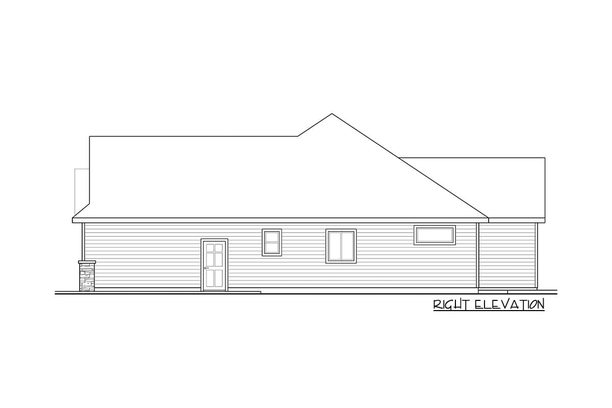 Plan 72872DA: Traditional Ranch House Plan with Bonus Room - Image #4 - Ranch, Traditional