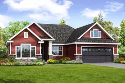 Traditional Ranch House Plan with Bonus Room