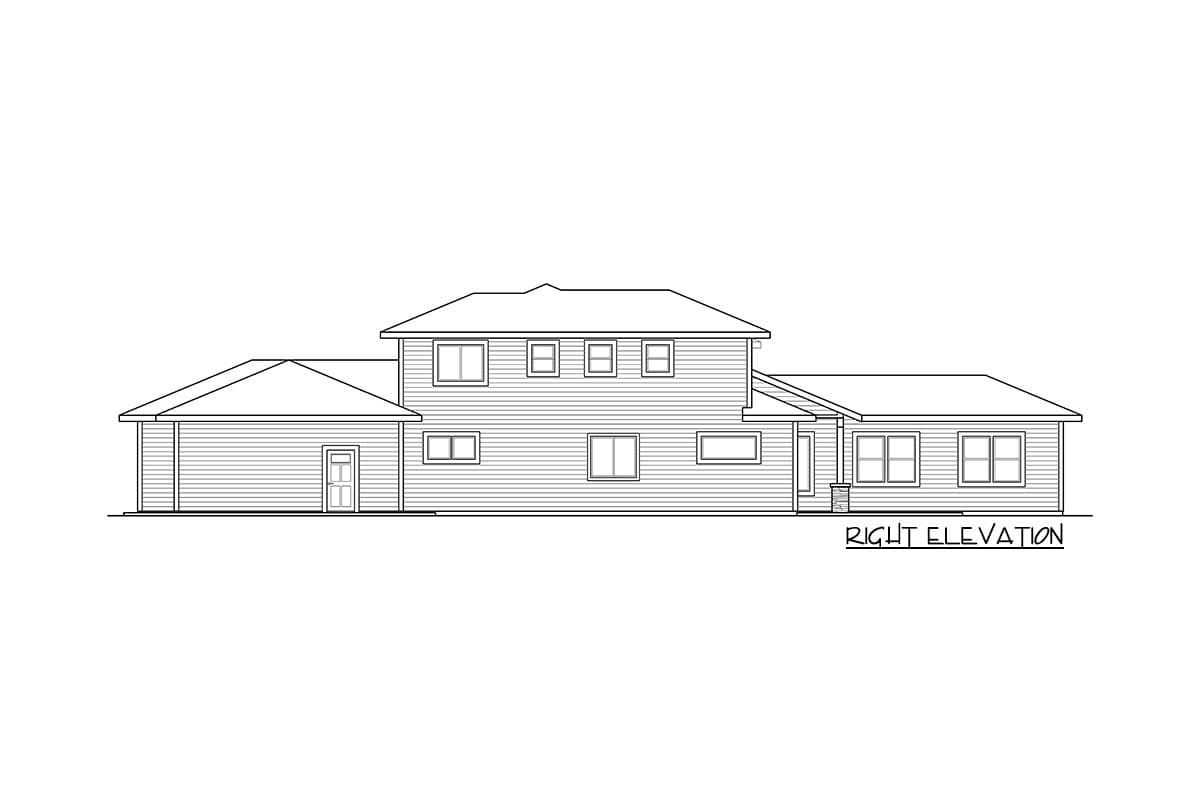 Plan 72874DA: Prairie Style House Plan with Contemporary Looks - Image #4 - Northwest, Prairie