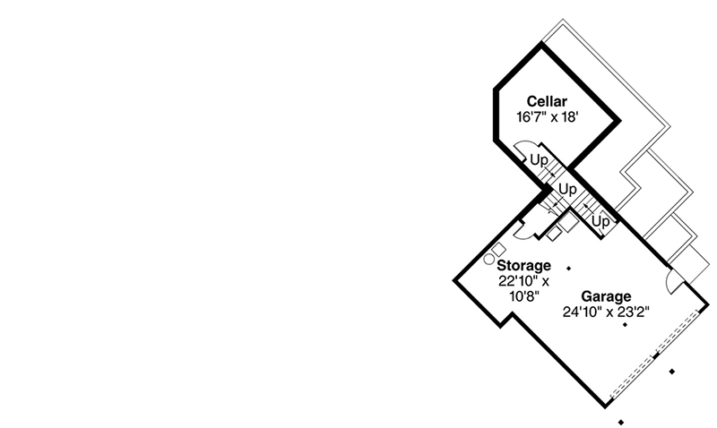 Plan 72876DA: Luxury Tuscan House Plan with Three Bedrooms - Floor Plan - Lower Level - European, Mediterranean, Tuscan