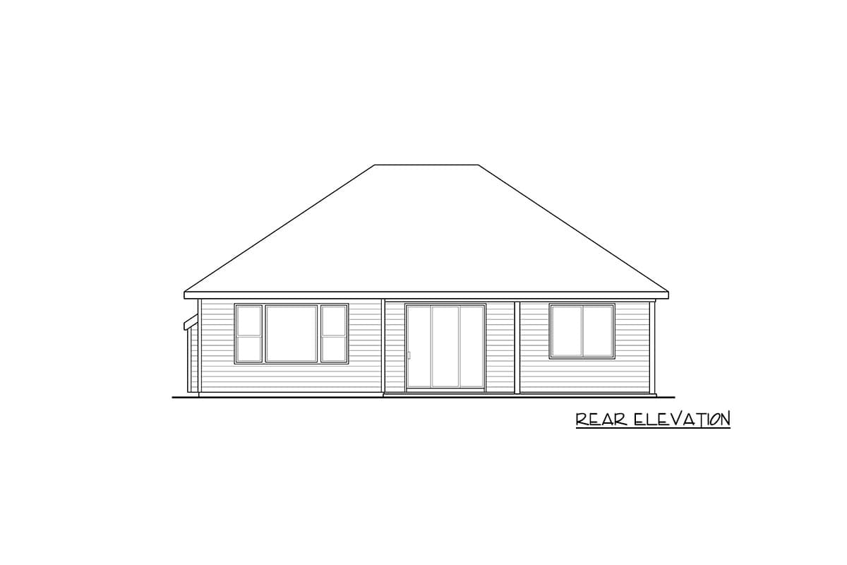 Plan 72879DA: Single Story Cottage with Split Bedrooms - Image #8 - Cottage, Country, Traditional