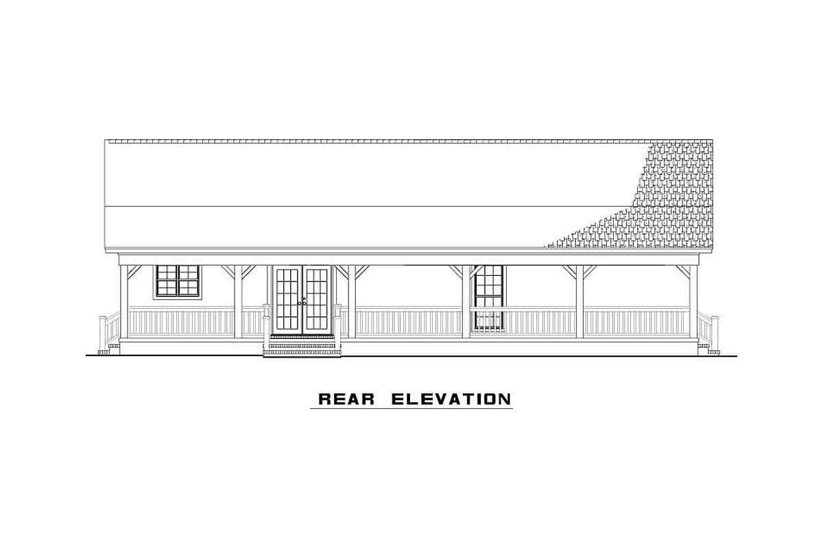 Plan 70550MK: Simple 3 Bed Country Home Plan - Image #6 - Country, Ranch, Southern, Traditional