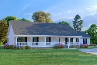 Simple 3 Bed Country Home Plan
