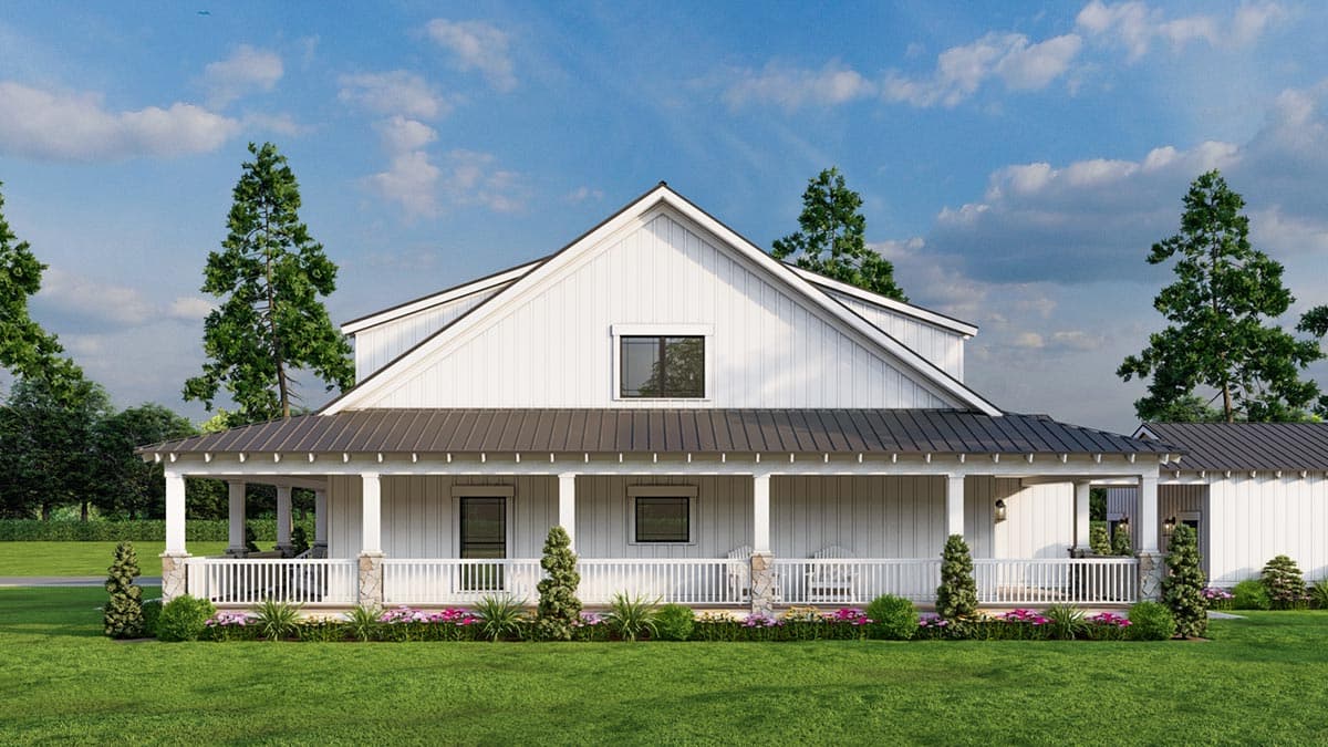 Plan 70552MK: Rustic Country Home Plan with Wraparound Porch - 3380 Sq Ft - Image #9 - Country, Farmhouse, Low Country, Rustic, Vacation