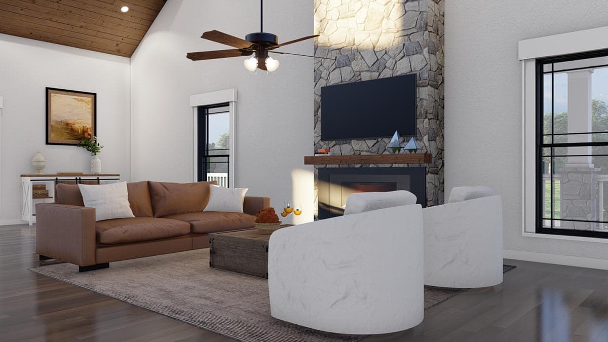 Plan 70552MK: Rustic Country Home Plan with Wraparound Porch - 3380 Sq Ft - Image #16 - Country, Farmhouse, Low Country, Rustic, Vacation