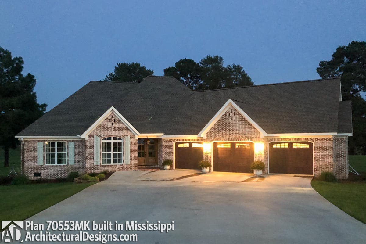 Plan 70553MK: 4-Bed House Plan with Master Walk-In Closet Laundry Access - Image #7 - European, French Country, Traditional