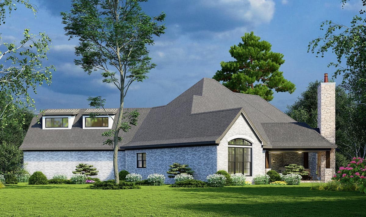 Plan 70553MK: 4-Bed House Plan with Master Walk-In Closet Laundry Access - Image #4 - European, French Country, Traditional