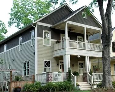 Northwest House Plan with Stacked Porches and Flex Space
