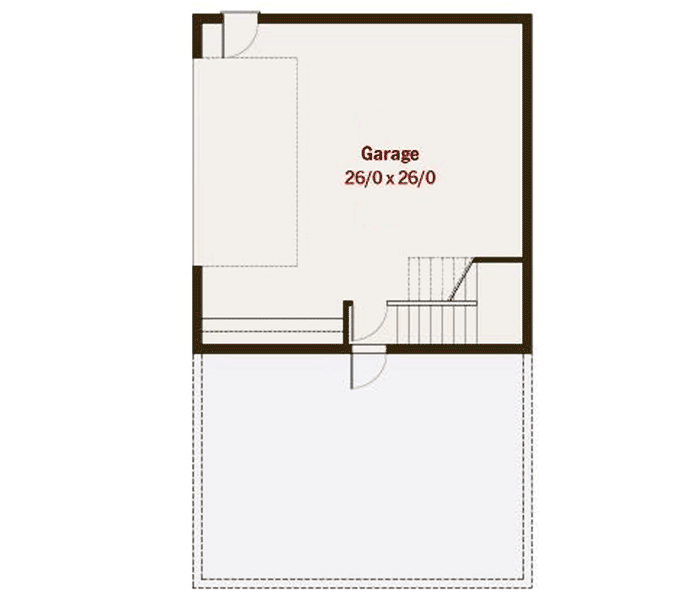 Plan 50143PH: Northwest House Plan with Stacked Porches and Flex Space - Floor Plan - Drive Under Garage - Bungalow, Craftsman, New Orleans, Northwest
