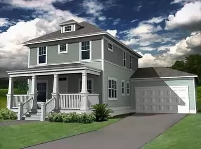 Classic Four Square House Plan