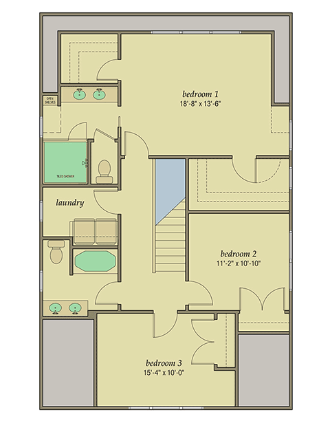 Plan 50147PH: 4 Bedroom Craftsman House Plan with Flex Room - Floor Plan - 2nd Floor - Bungalow, Country, Craftsman, Northwest