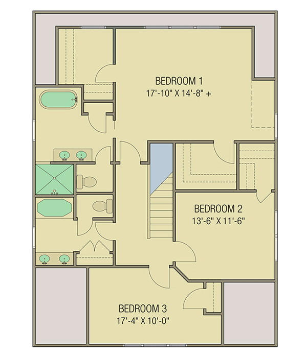 Plan 50151PH: Classic Craftsman House Plan with Options - Floor Plan - 2nd Floor - Bungalow, Country, Craftsman, Northwest