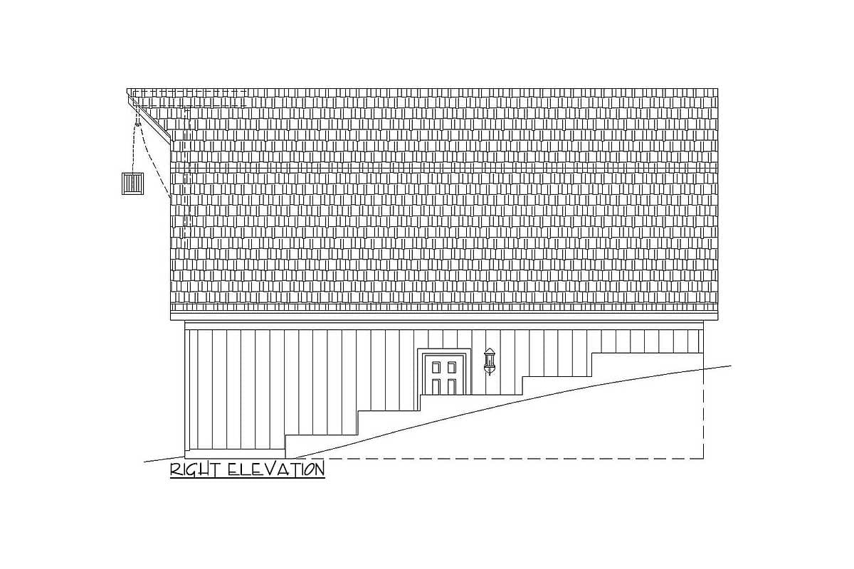 Plan 68477VR: Classic Barn-Style Garage with Loft - Image #5 - Traditional