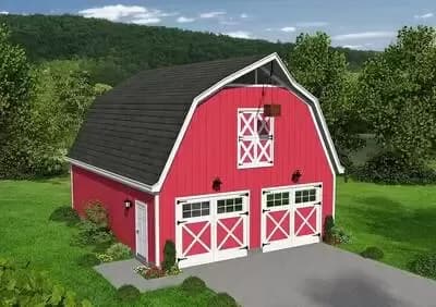 Classic Barn-Style Garage with Loft
