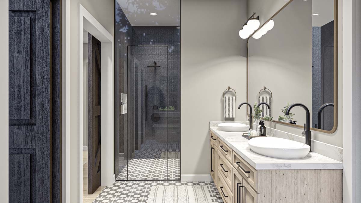 Plan 62666DJ: Five Bedroom Modern Farmhouse with In-law Suite - Image #10 - Country, Farmhouse, Modern Farmhouse, New American, Southern, Traditional