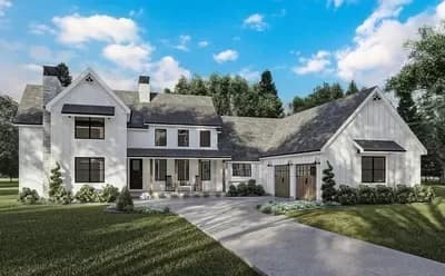Five Bedroom Modern Farmhouse with In-law Suite