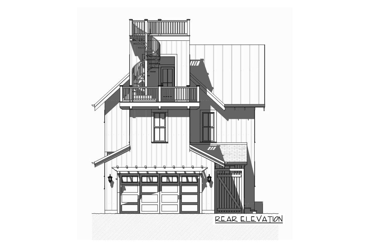 Plan 970002VC: Beach House Plan with Third Floor Bunk Beds and Decks Galore - 2769 Sq Ft - Image #18 - Beach, Coastal, Cottage, Florida-Style, New American, Vacation