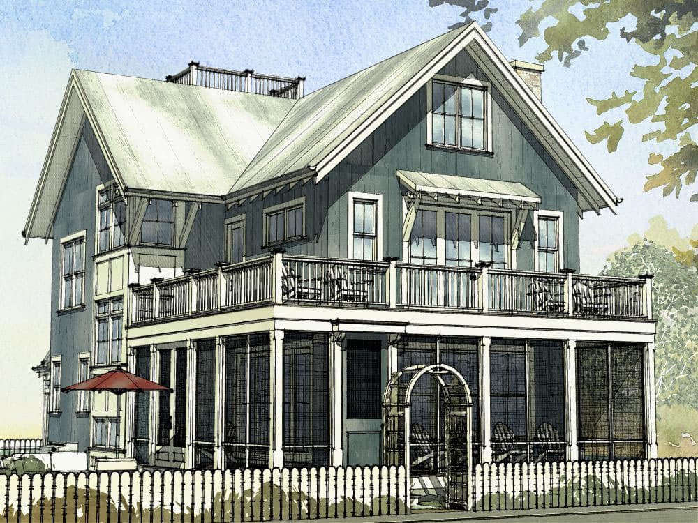 Plan 970002VC: Beach House Plan with Third Floor Bunk Beds and Decks Galore - 2769 Sq Ft - Image #15 - Beach, Coastal, Cottage, Florida-Style, New American, Vacation