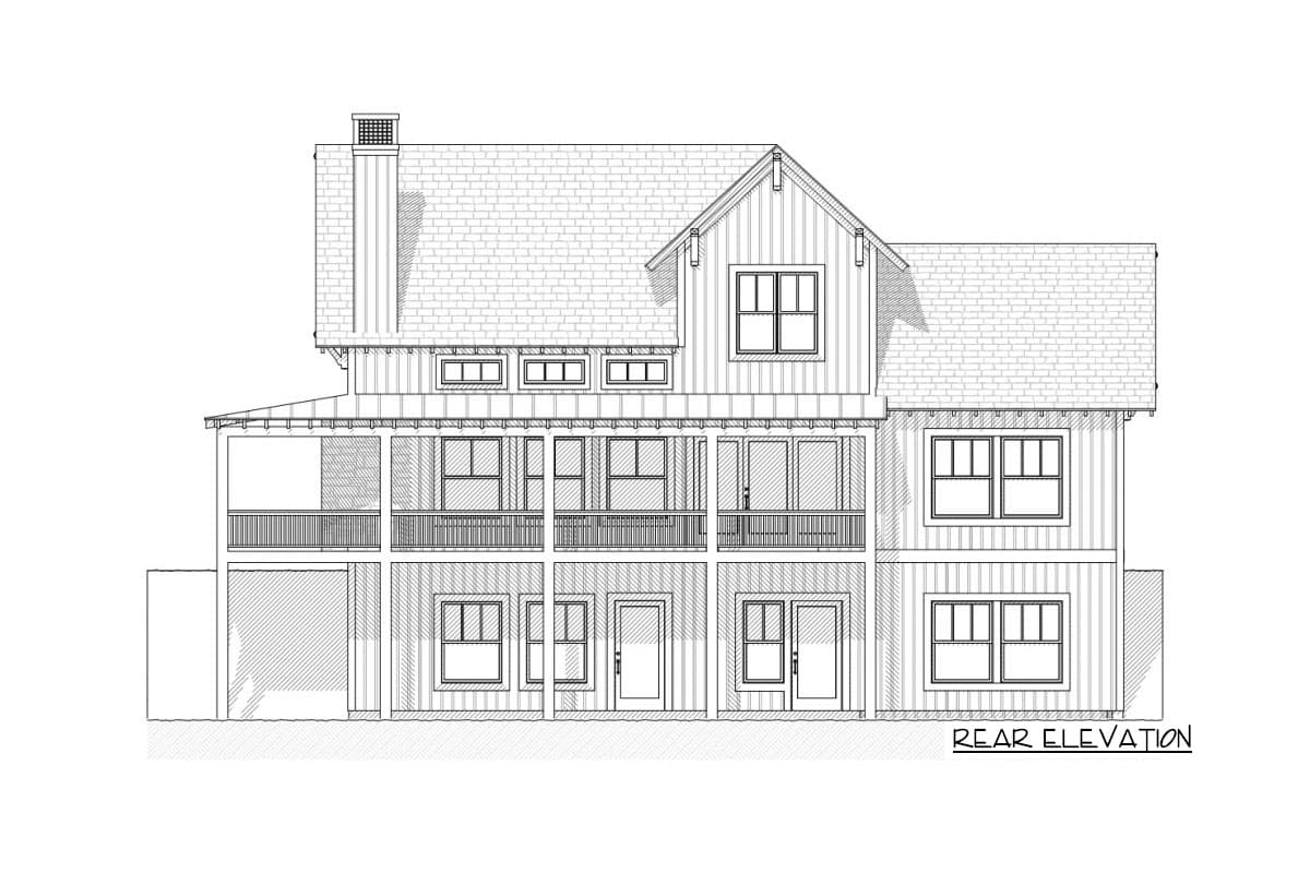 Plan 970004VC: Three or Four Bed Home Plan with Views from Three Sides - Image #12 - Coastal, Mountain, Vacation