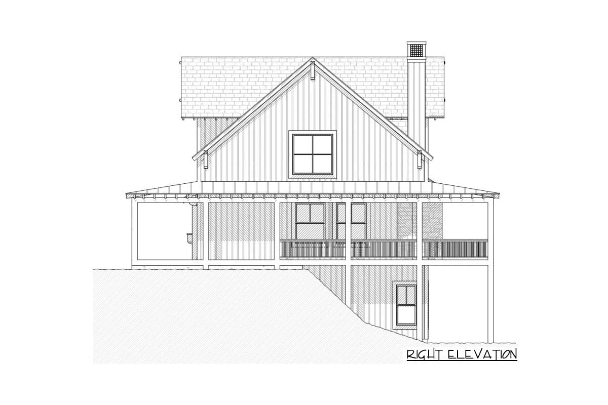 Plan 970004VC: Three or Four Bed Home Plan with Views from Three Sides - Image #13 - Coastal, Mountain, Vacation