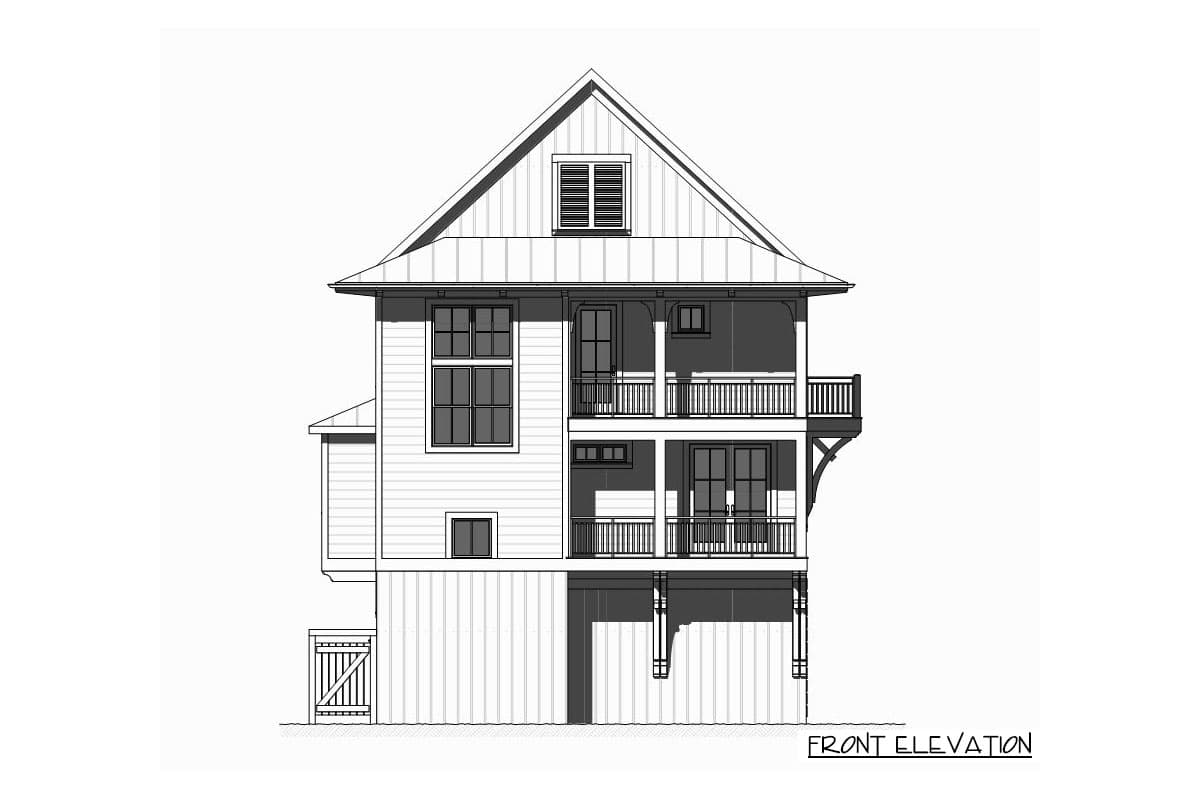 Plan 970015VC: Upside Down Coastal House Plan - Image #12 - Beach, Coastal, Low Country, Vacation