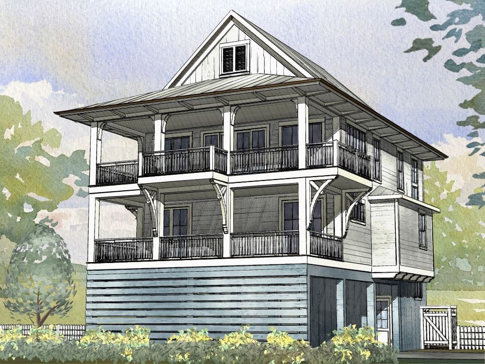 Plan 970015VC: Upside Down Coastal House Plan - Image #11 - Beach, Coastal, Low Country, Vacation