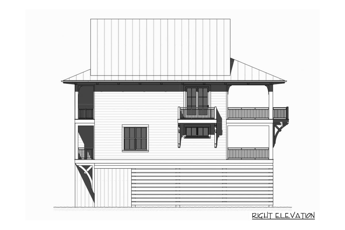 Plan 970015VC: Upside Down Coastal House Plan - Image #14 - Beach, Coastal, Low Country, Vacation