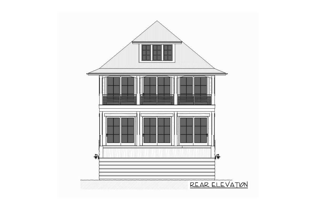 Plan 970017VC: Flexible Beach Home with Optional Bunk Room  - Image #14 - Beach, Coastal, Florida-Style, Vacation