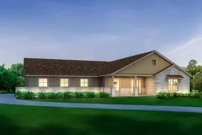 Handsome Modern Texas Ranch House Plan